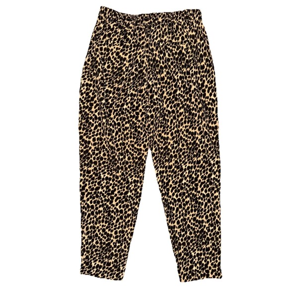 J. Crew Womens Size 6 Cheetah Print Jamie Pant Elastic Waist - Picture 3 of 3